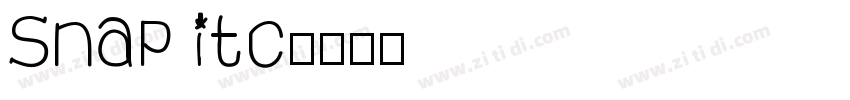 snap itc字体转换